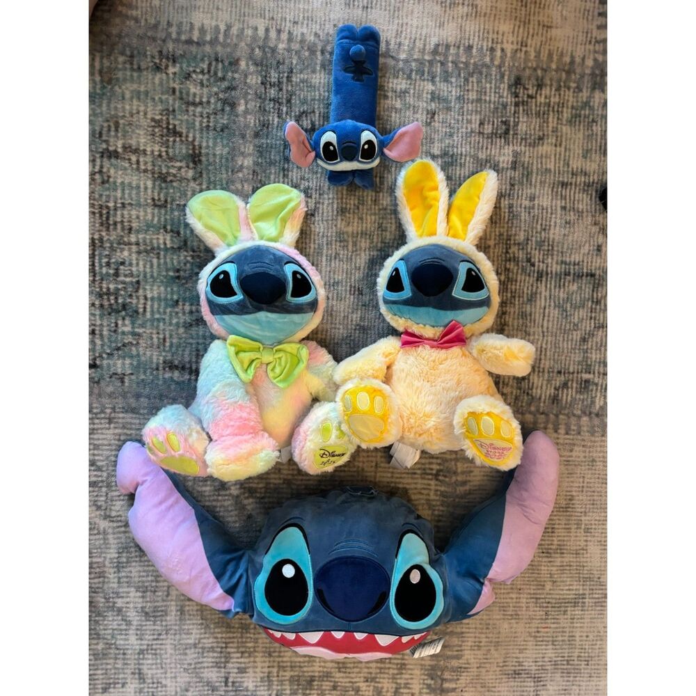 Walt Disney World Lilo & Stitch Easter Stitch Plush Bundle